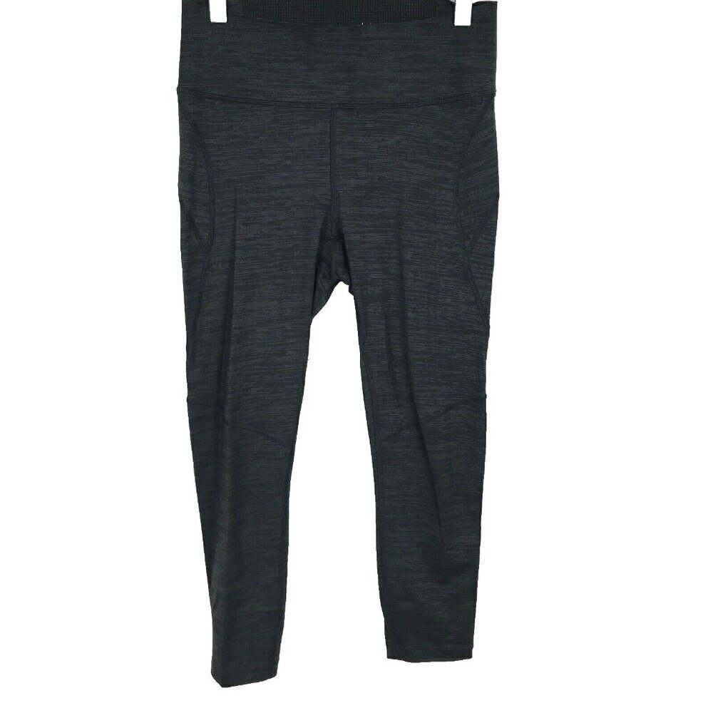 Outdoor Voices Women's Small S Leggings Heathered Gray Crop Mid Rise Gym